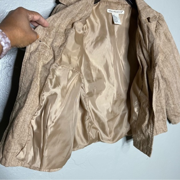 Requirements Linen Blend Lightweight Cardigan Jacket - Picture 3 of 6